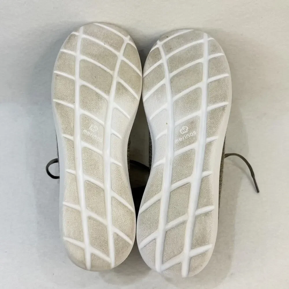 Merinos Womens Lace Up Casual Sneaker Lightweight Merino Wool Comfort Size 10